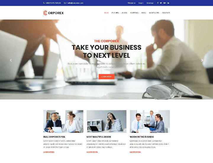 corporex home page