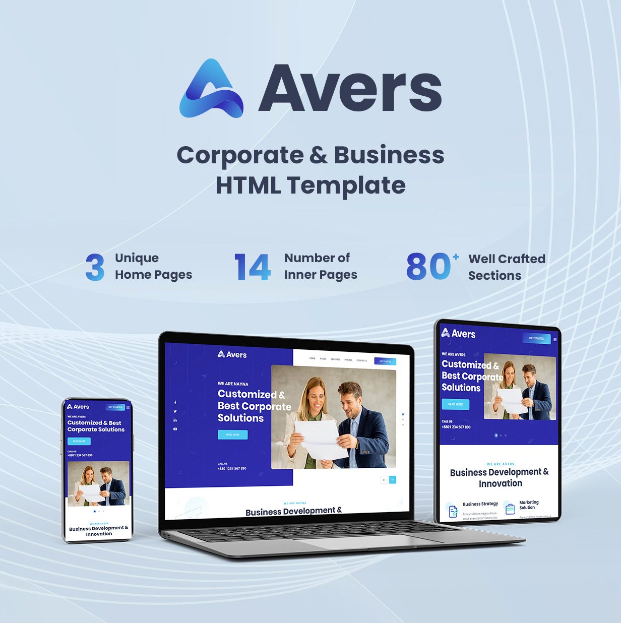 Avers | Corporate & Business HTML Template