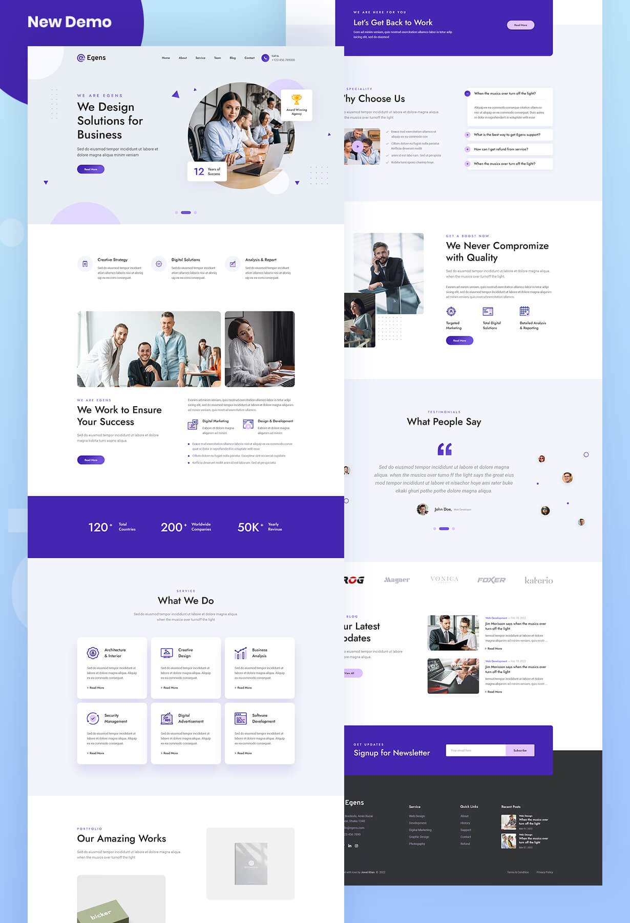 Egens - Creative Agency HTML Template