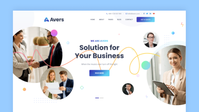 Aver – Corporate & Business HTML Template