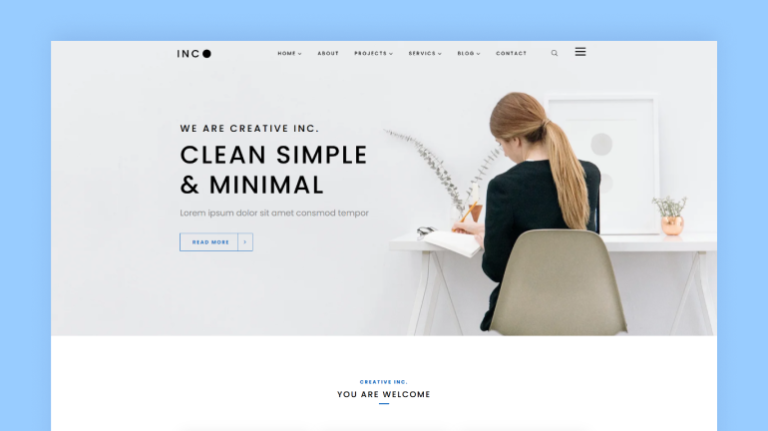 Inc. – Minimal Creative Agency HTML Template