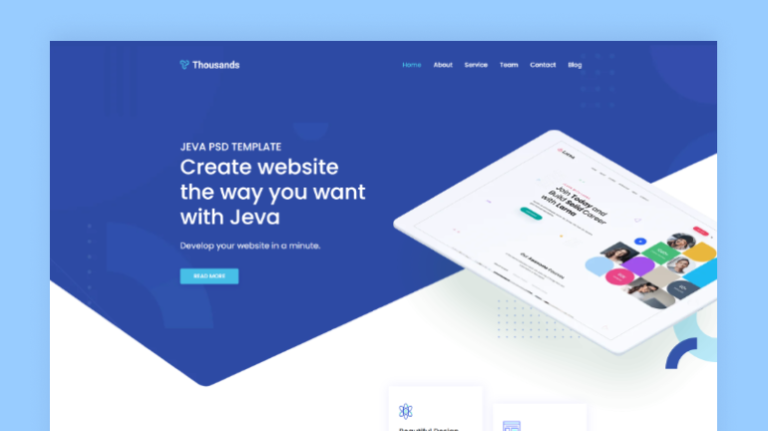 Thousands – One Page Creative HTML Template